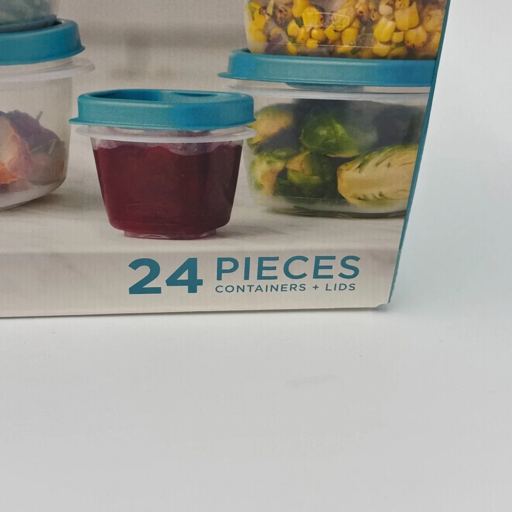 Rubbermaid Easy Find Lids 24 Piece Special Edition Color Food Storage Set NIB